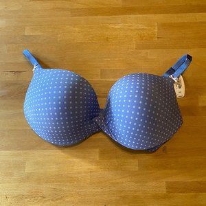 NWT 34D Victoria's Secret VS Push Up Polkadot Bra with twist